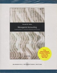 Managerial Accounting Creating Value In Dynamic Business Environment