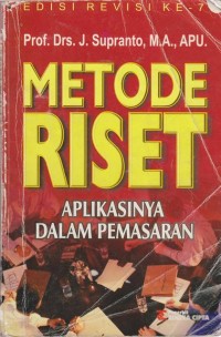 metode riset aplikasinya dal;am pemasaran